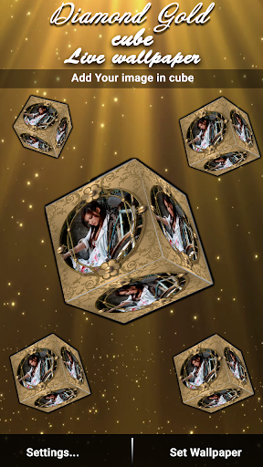 Gold Cube Wallpaper PC