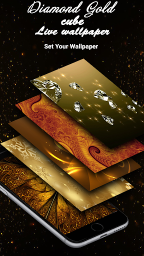 Gold Cube Wallpaper PC