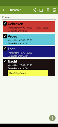 PloegenDienst agenda (FlexR) PC