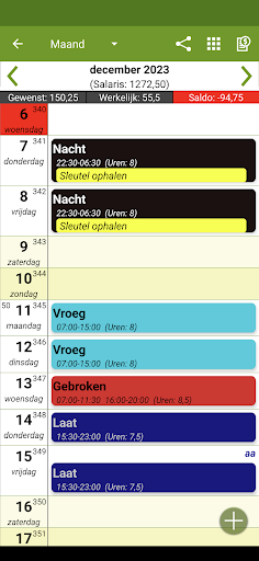PloegenDienst agenda (FlexR) PC