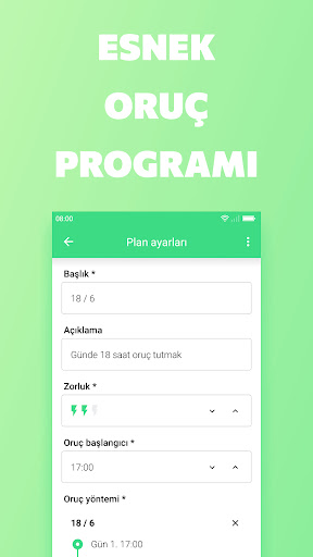 Aralıklı oruç takibi PC