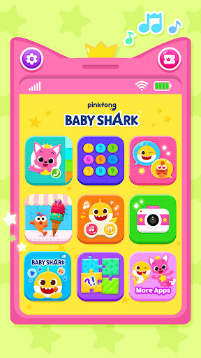 Pinkfong Bebê Tubarão Celular
