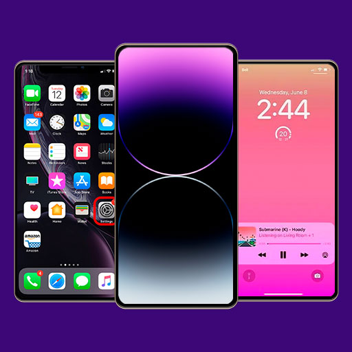 komputer iOS Launcher -Widgets & Themes