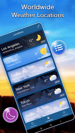 Clima local ： Widget de alerta