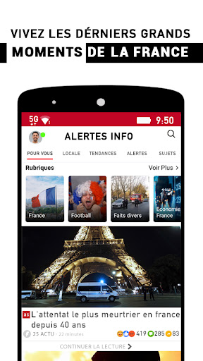 Alertes info: Actualité locale et alerte d'urgence PC