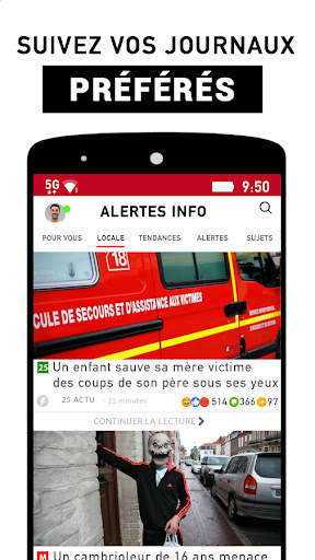 Alertes info: Actualité locale et alerte d'urgence PC