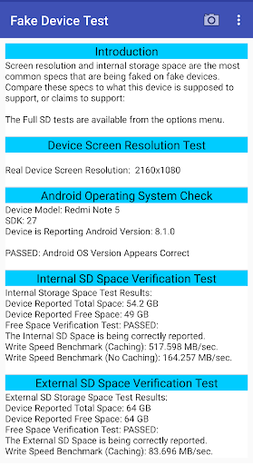 komputer Fake Device Test