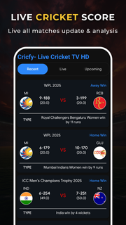 Cricfy- Live Cricket TV HD