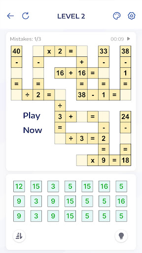 Jeux de maths - Crossmath PC