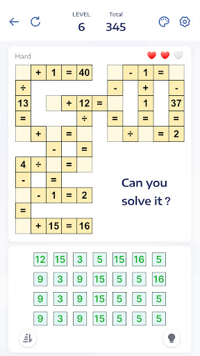 Jeux de maths - Crossmath PC