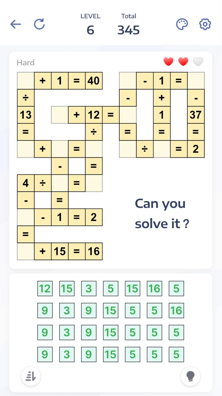 Jeux de maths - Crossmath PC