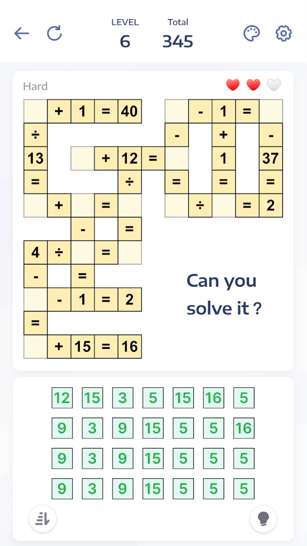 Jeux de maths - Crossmath PC