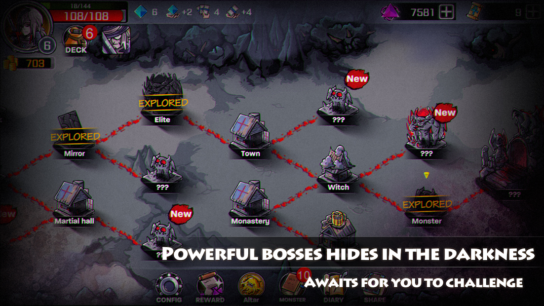 Dark Dungeon Survival -Lophis Fate Card Roguelike PC