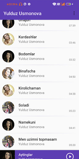 Yulduz Usmonova qo'shiqlari পিসি