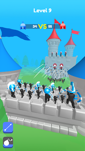 Merge Archers: Salvar la corte