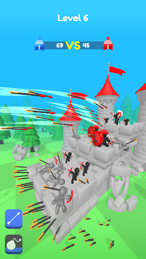 Merge Archers: Salvar la corte