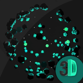3D Particle Effect Interactive Live Wallpaper