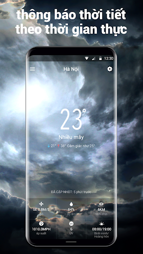 ứng dụng thời tiết cho android PC