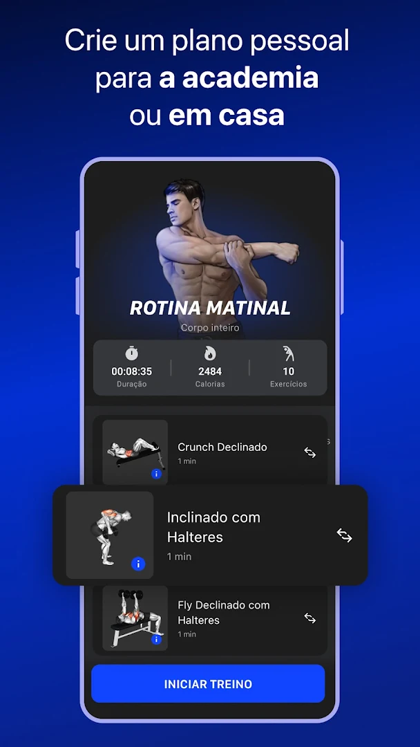 Muscle Booster: Exercícios em casa e na academia para PC