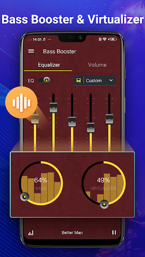 ညီမျှခြင်း- Volume Booster&ဘေ့