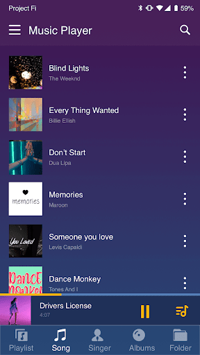 Pure Player: Offline Music MP3 پی سی