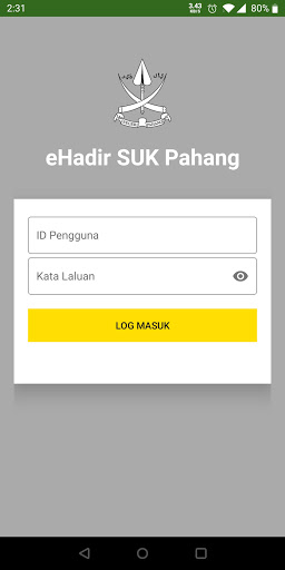 komputer eHadir SUK Pahang