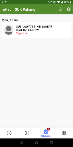 komputer eHadir SUK Pahang