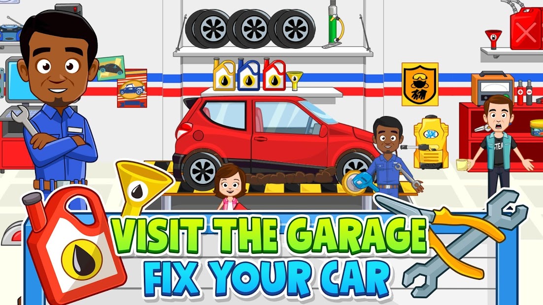 Download My Town: Car Garage. Wash & Fix kids Car Game on PC with MEmu - Mytown.garage.free.sc2.2021 03 12 16 44 40 2x