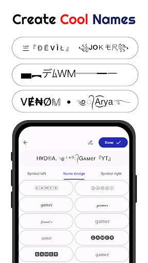 Nickname fire : name style app পিসি