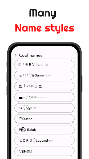 Nickname fire : name style app পিসি