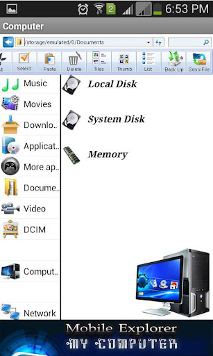 komputer My Computer Mobile Explorer