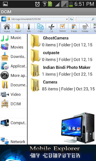 komputer My Computer Mobile Explorer
