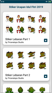 Stiker Ucapan Idul Fitri 2019 WA Stickers電腦版