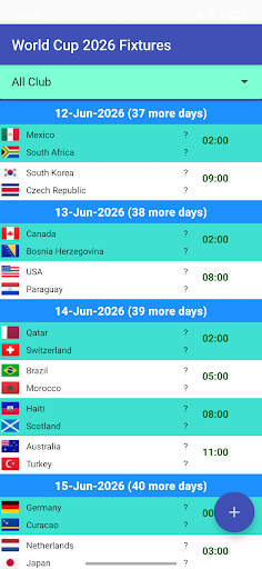 World Cup 2026 Fixtures পিসি