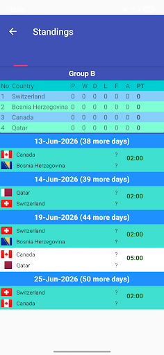 World Cup 2026 Fixtures পিসি