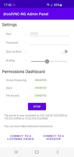 droidVNC-NG VNC-Server