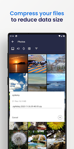 komputer zipNship: Zip Unzip & Share
