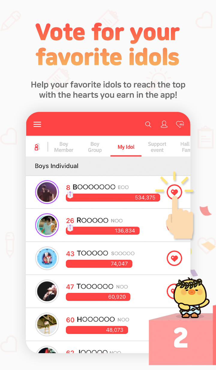 Download Choeaedol♡ – Kpop Idol Ranks On Pc With Memu