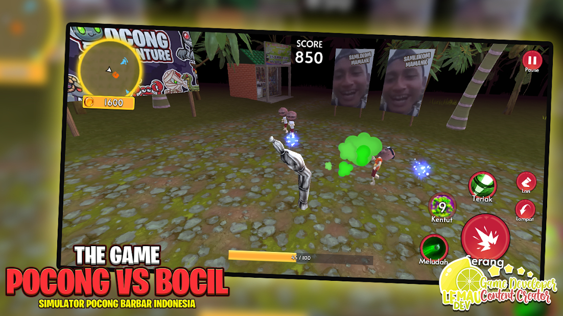 Simulator Pocong vs Bocil 3D PC