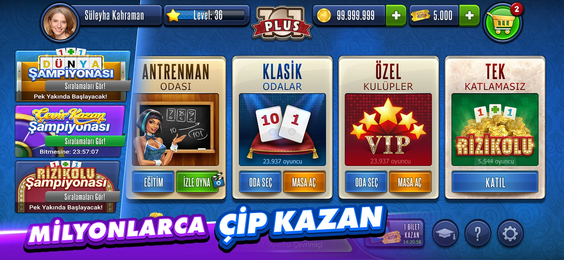 101 Yüzbir Okey Plus PC