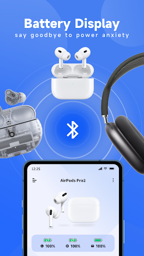 PodsLink - بطارية AirPods الحاسوب