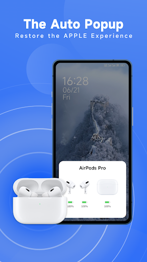 PodsLink - بطارية AirPods الحاسوب