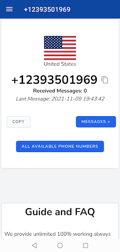 SMS Receive, Temp Phone Number PC