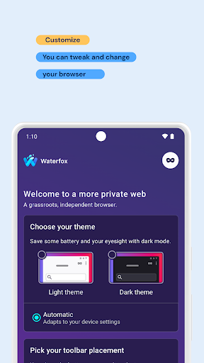 Waterfox: Privacy Web Browser পিসি