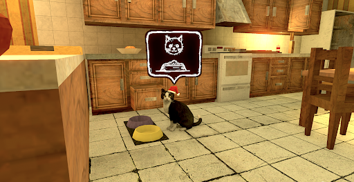 Cat Fred Evil Pet. Horror game