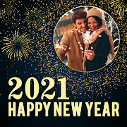 New year photo frame 2021, new year photo editor PC