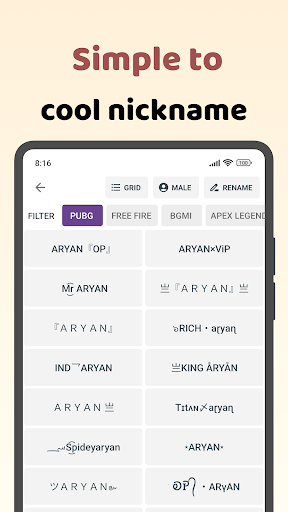 komputer Name style: Nickname Generator