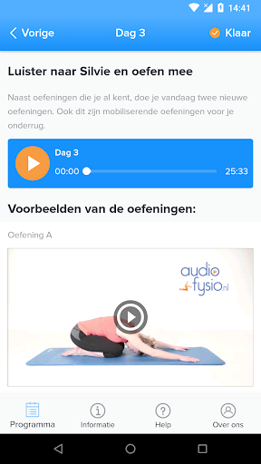 AudioFysio Lage Rugpijn App PC