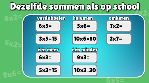 Tafels oefenen - groep 3 t/m 6 PC