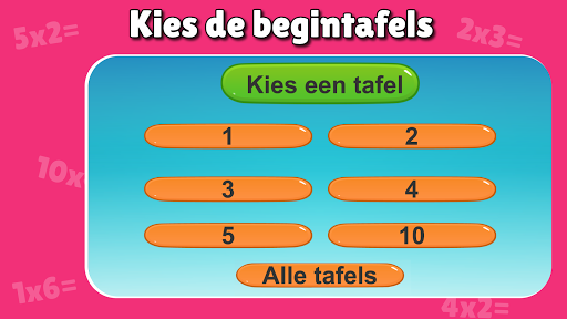 Tafels oefenen - groep 3 t/m 6 PC